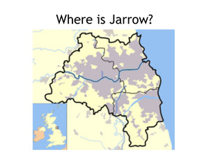 A map of where Jarrow is located